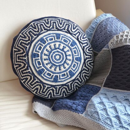 Labyrinth Mandala Pillow