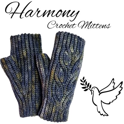 Harmony crochet mittens