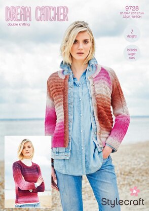 Jumper and Cardigan in Stylercraft Dreamcatcher - 9728 - Downloadable PDF