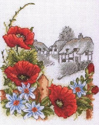 Anchor Summer Days Cross Stitch Kit - 16.5cm x 19.5cm