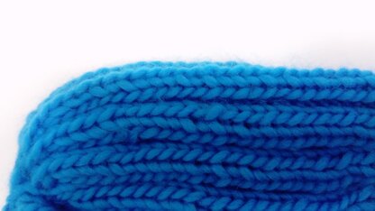 Ribbed Blue Hat