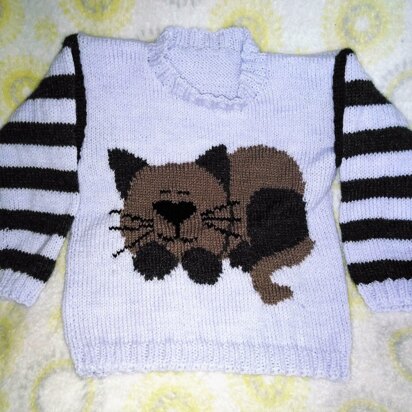 Sleeping Cat Children's Jumper