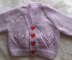 Hearts and Sparkle Baby cardigan