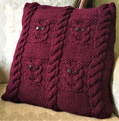 Owls and Cables Cushion