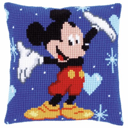 Vervaco Cross Stitch Kit: Cushion: Disney Mickey Mouse - 40 x 40cm
