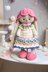 Crochet Doll Clothes Pattern - Outfit SUNFLOWER for large toys