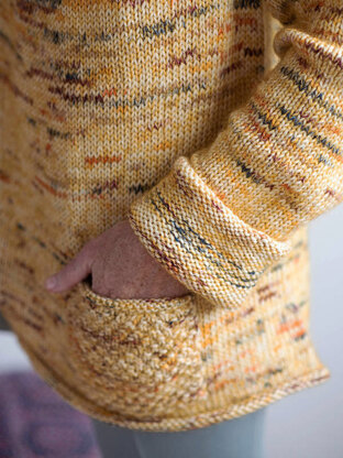 Turmeric Sweater in Berroco Ultra Wool Handpaint & Berroco Aerial - Downloadable PDF