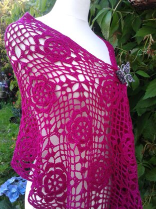 Flower Square Lace Wrap