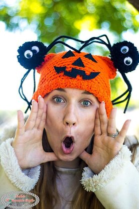 Spider Pumpkin Hat