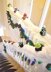 Crochet penguin. Christmas penguin. Bannister decor. Christmas decor idea. Staircase decoration. Xmas craft project
