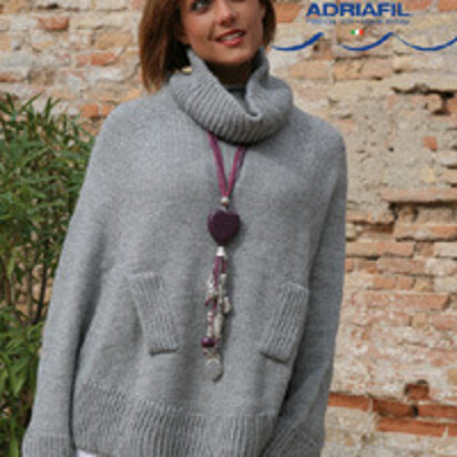 Talia Poncho in Adriafil Mirage