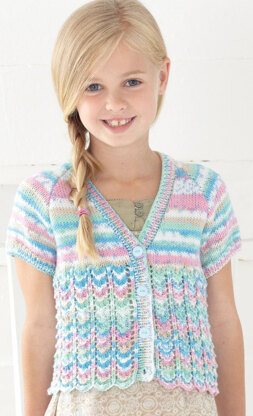 Long and Short Sleeved Cardigans in Sirdar Snuggly Baby Crofter DK - 4450 - Downloadable PDF