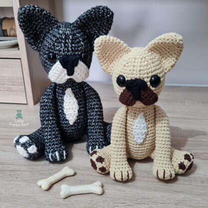 Franklin the French Bulldog – US Terminology - Amigurumi