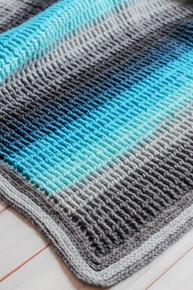 Aurora Skies Ribbed Baby Blanket