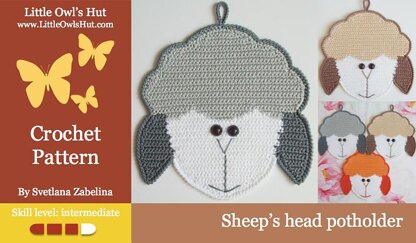 076 Sheep's Head potholder