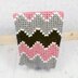 Crochet pattern baby ripple afghan blanket  UK & USA Terms #412