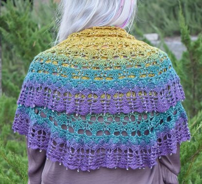 Hooked for Life Summer of Love Shawl PDF