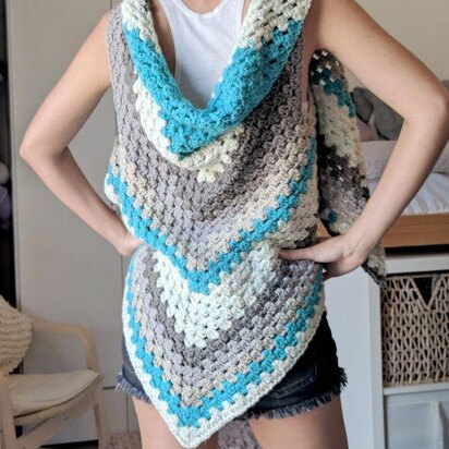 Caron Cakes Triangle Shawl/Vest