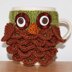 Archie Night Owl Animal Bird Prey DK Yarn Mug Cup Cosy Warmer by Adel Kay