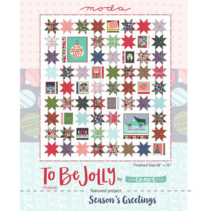 Moda Fabrics To Be Jolly Quilt - Downloadable PDF