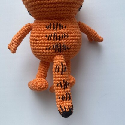 Garfield amigurumi crochet pattern