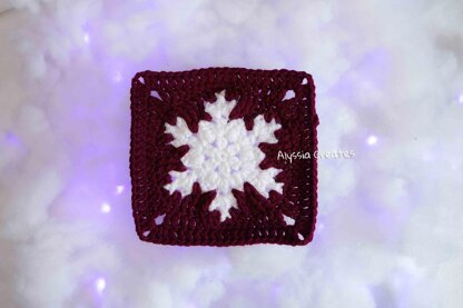 Large Snowflake Granny Square