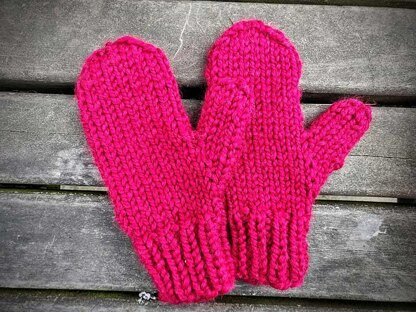 Bulky Mittens Family Set