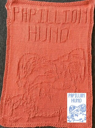 Nr. 69 Papillion dog guest towel