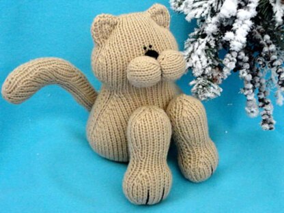 Knit Pattern Cat Animal Patterns Children Toy