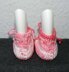 Crochet Pattern For Cute Baby Booties Using Only Double Crochet Stitches