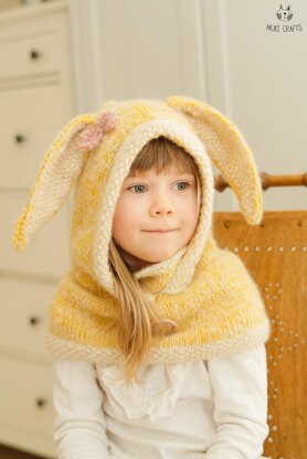 Windsor bunny hooded cowl