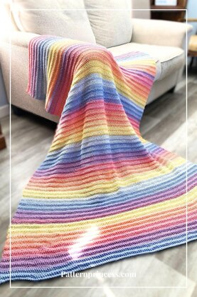 Easy Pastel Throw Blanket