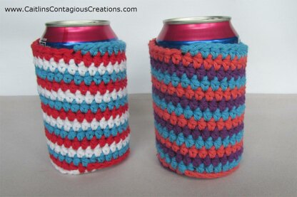 Spiral Can Cozy Crochet Pattern - Caitlin's Contagious Creations