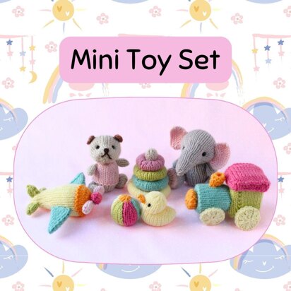 Mini Toy Set - knitting pattern