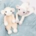 Sheep lovey, amigurumi snuggler