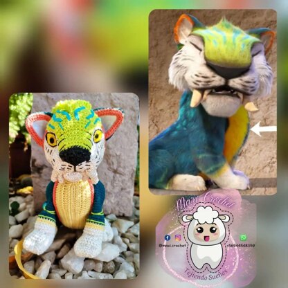Amigurumi Mechones, Gato los Croods