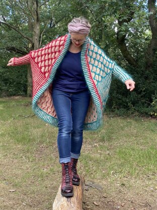 Honeycomb Blanket Cardigan