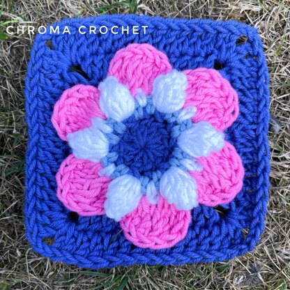 60s Pop Flower Square