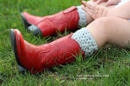 Star Stitch Boot Cuffs