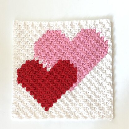 Hearts Blanket Square