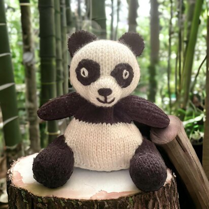 Panda chocolate orange cover / 15 cms toy - knitting pattern