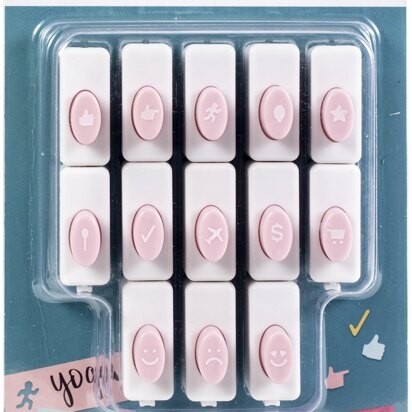 We R Memory Keepers Punch Board Planner Icon Punches (13 Piece)