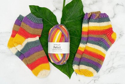 Beginner Felici Knit Socks