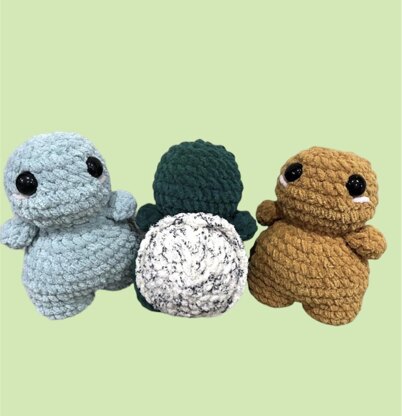 Baby Turtle Crochet Amigurumi Plushie Toy Pattern