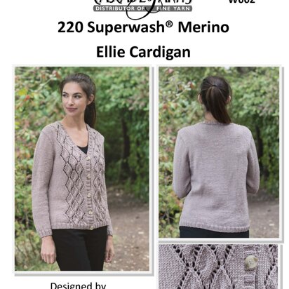 Cascade Yarns W662 Ellie Cardigan (Free)