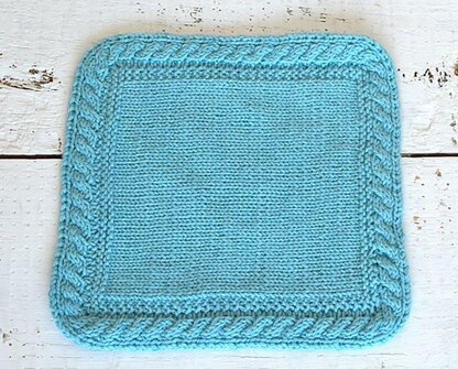 Add a Seamless Cable Border to a Blanket