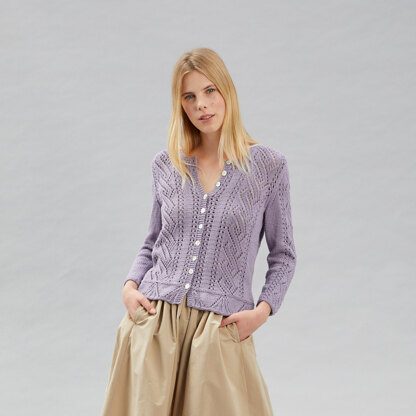Zarah - Cardigan Knitting Pattern For Women in Debbie Bliss Piper