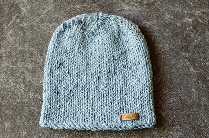 Simple Hat, Striped Hat, Knit Beanie Hat