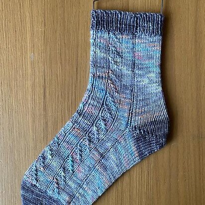 Rib and Twist socks