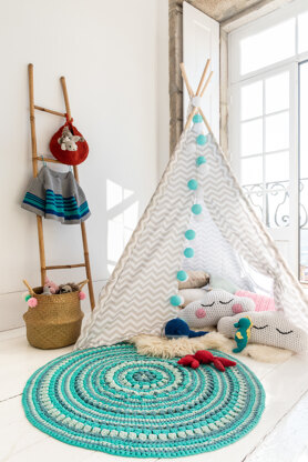 Crochet Island Rug in Hoooked Ribbon XL - Downloadable PDF